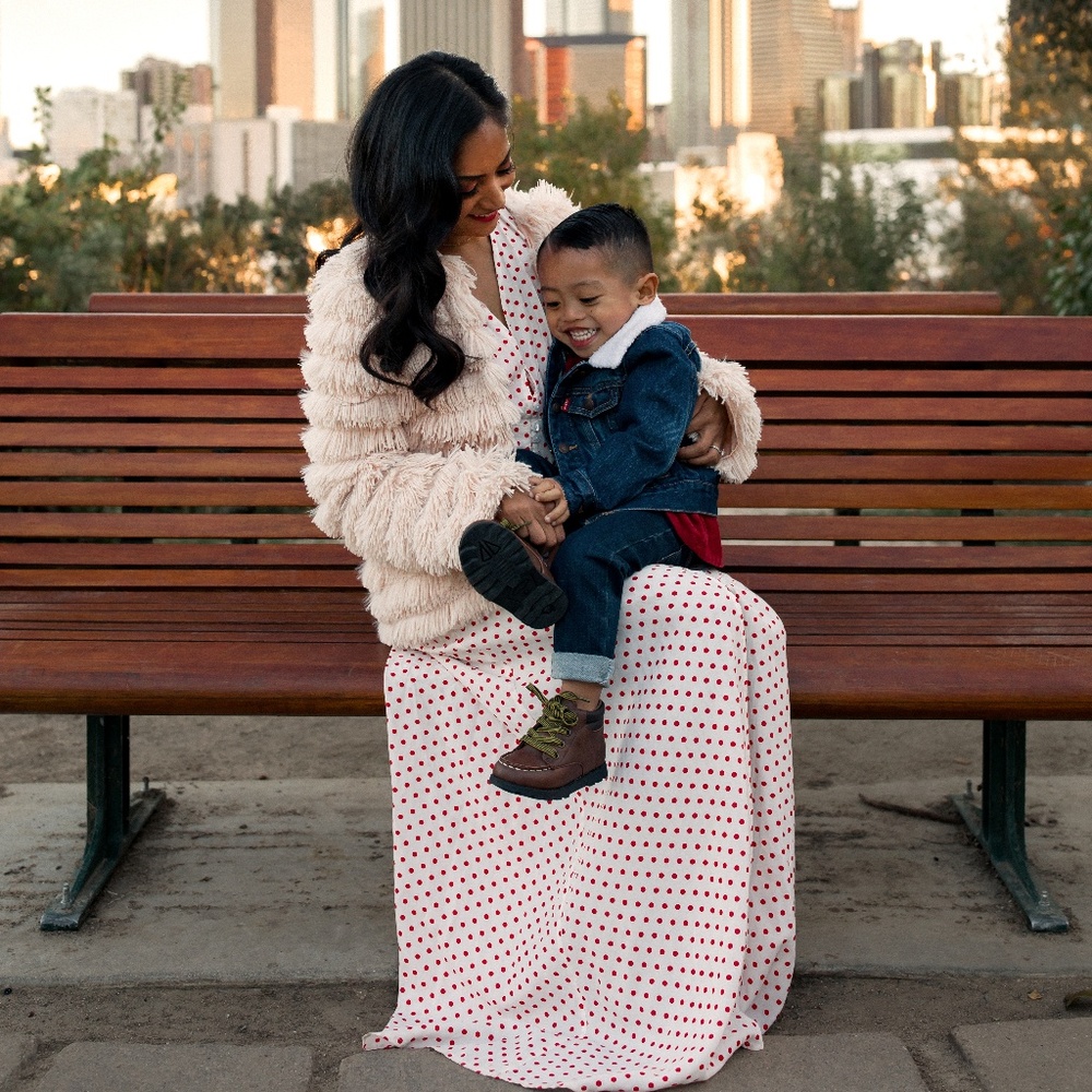 Cleobella Valentina Red Dot Dress sz XS